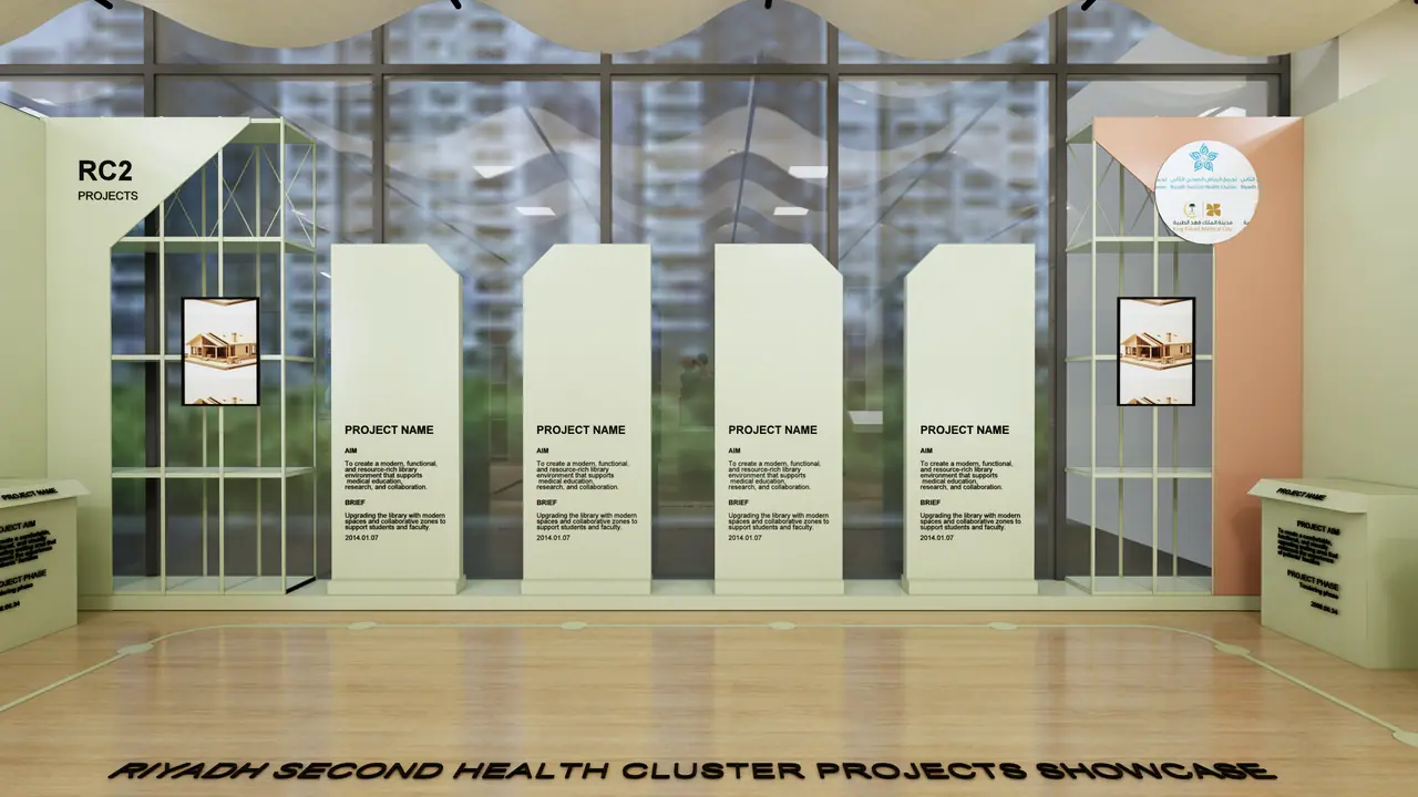 Riyadh Second Health Cluster — Projects Showcase — Projects wall